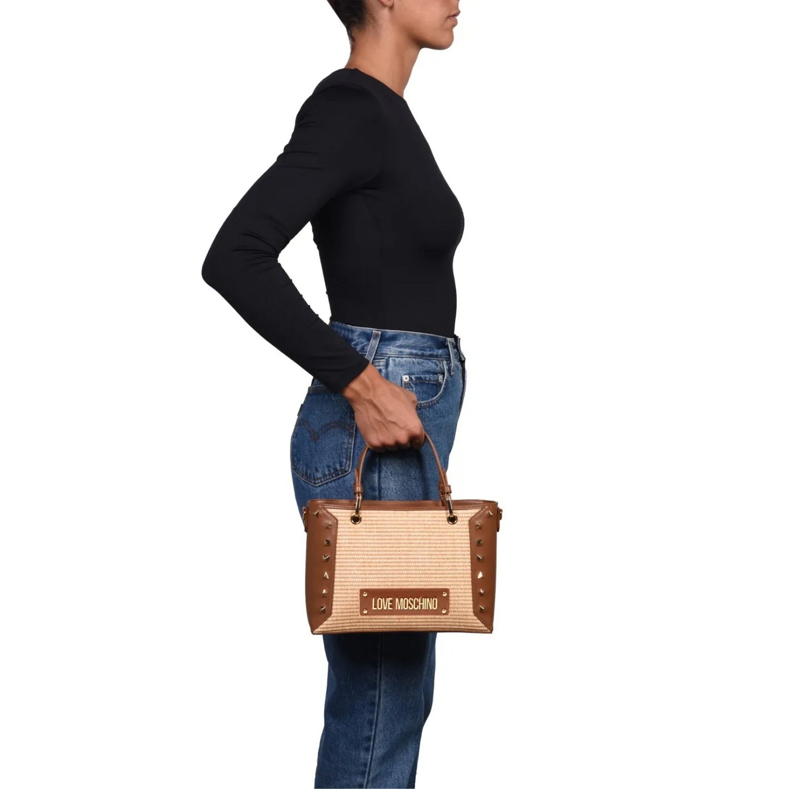 Love Moschino - Raffia handbag