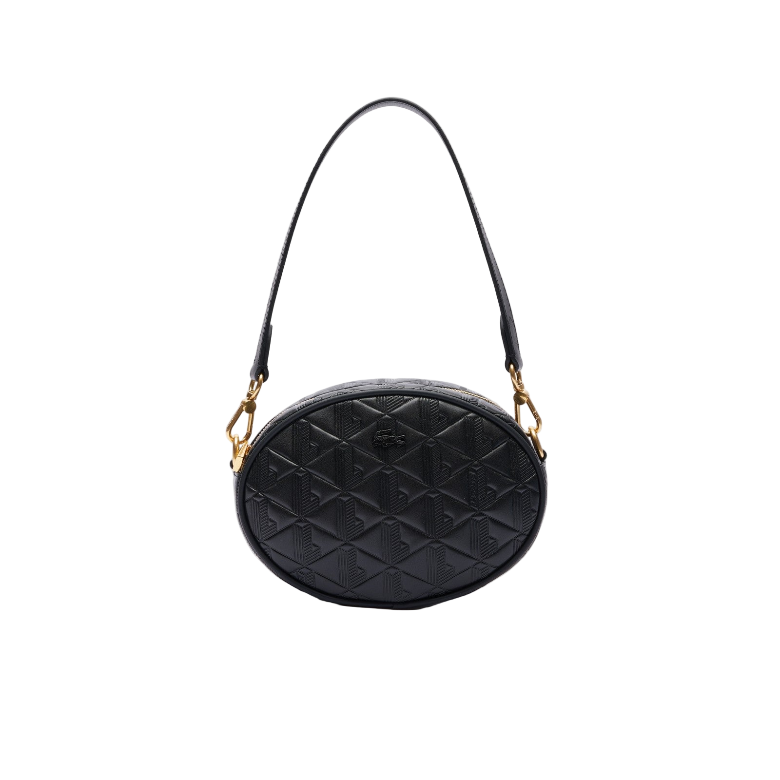 Lacoste Maheki - Oval embossed leather bag