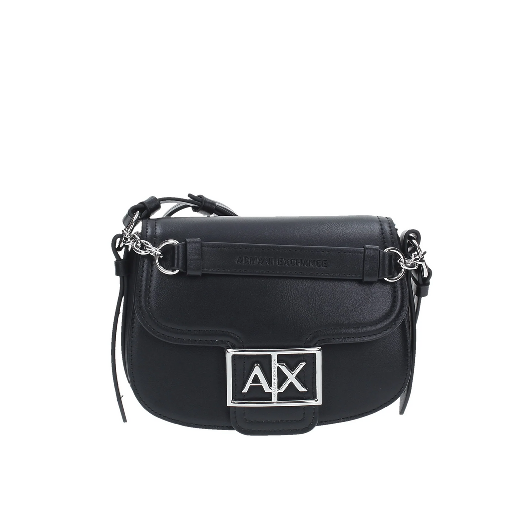 【A/X Armani Exchange】Shoulder Bag Black AX Armani Exchange womens Classic shoulder handbags, True
